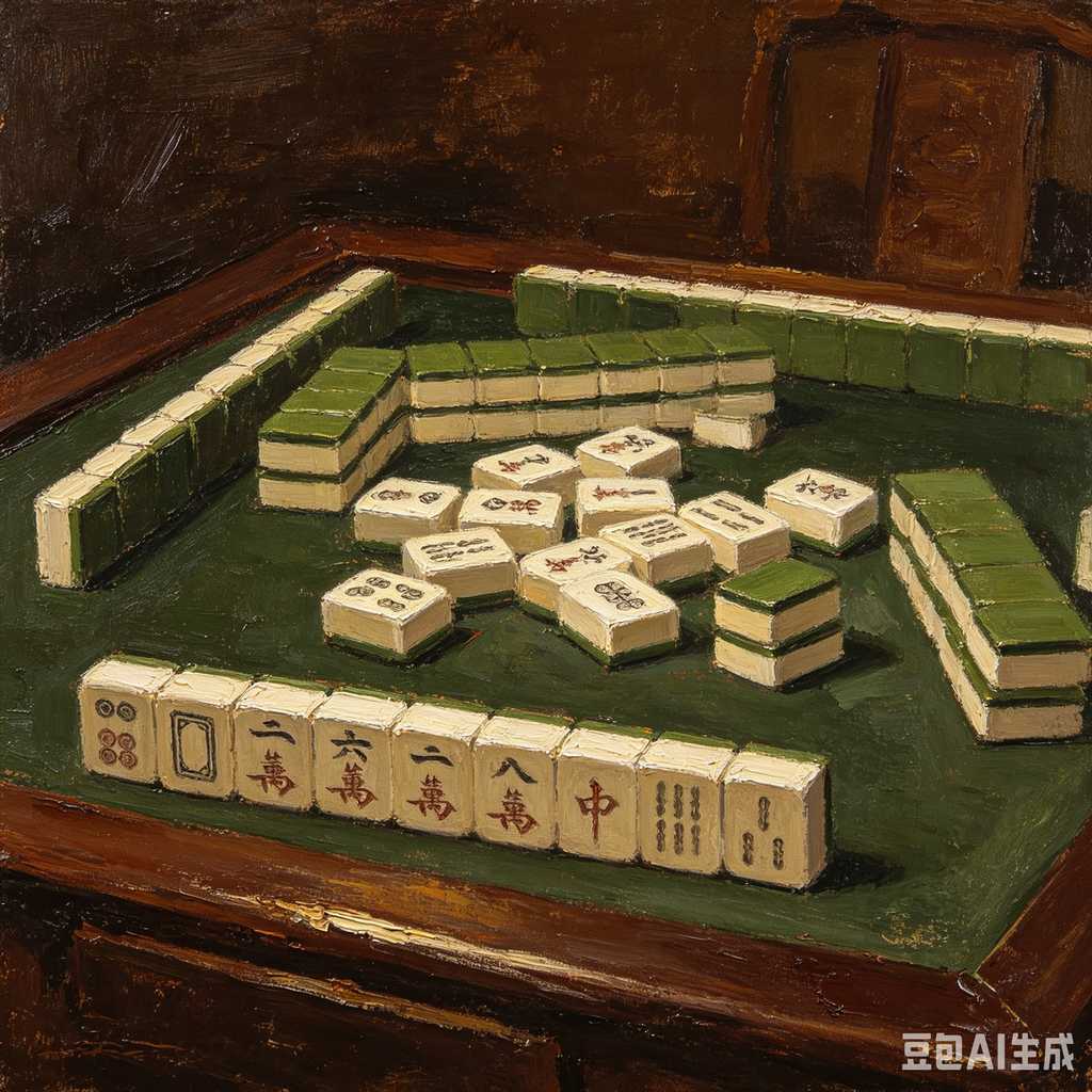 fine carving mahjong set