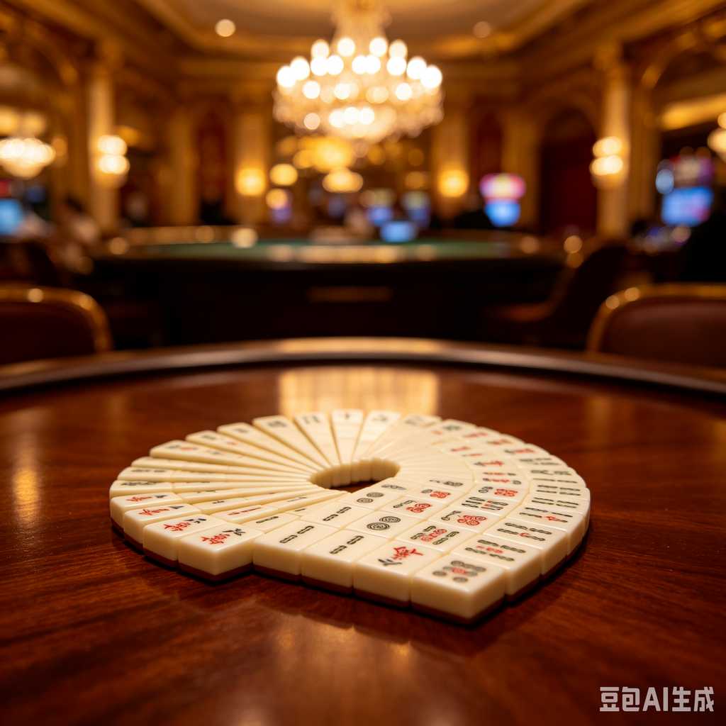 mahjong set with dice and chips