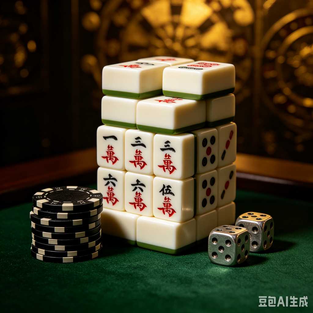 mini mahjong tiles keychain